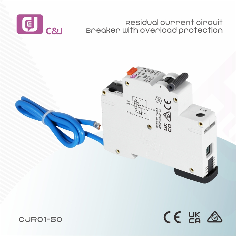 1p+N Interruptor de Circuito Residual con Protección contra Sobrecargas RCBO
