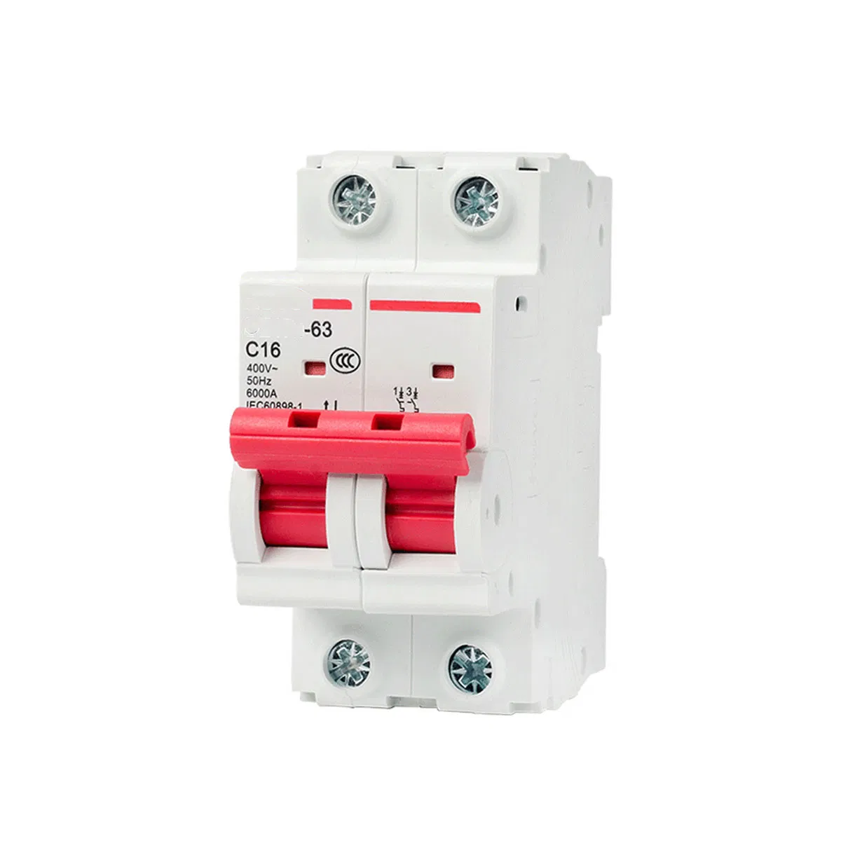 Aimiqu Mcbn-63 (DZ47 Equivalente) 1p 2p 3p 4p Curva C 6ka Interruptor Automático Miniatura MCB MCCB Equivalente a Schneider ABB Siemens Eaton FUJI Chint