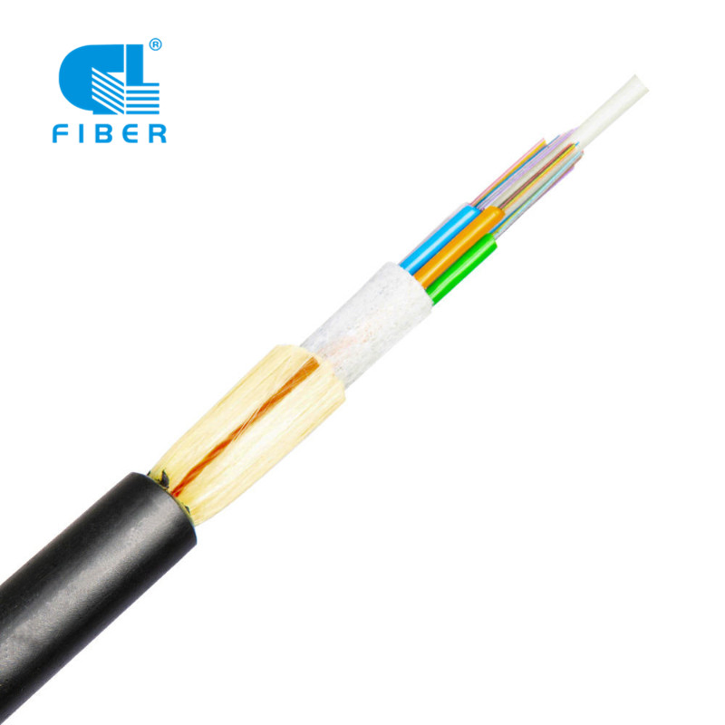Cable de fibra óptica al aire libre con armadura de hilo OEM ADSS, funda de FRP HDPE, directo de fábrica para cables de telecomunicaciones 4-144 núcleo G657A/G652D
