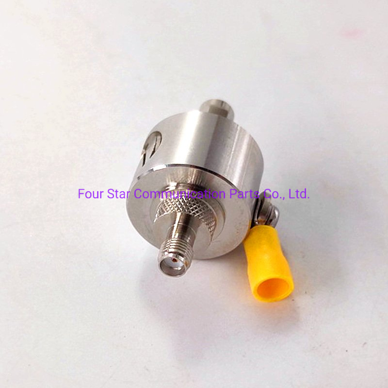 Precio de fábrica 50ohm Conector coaxial RF de macho SMA a hembra SMA de panel 230V Protector de descarga de gas de tubo de descarga de rayos