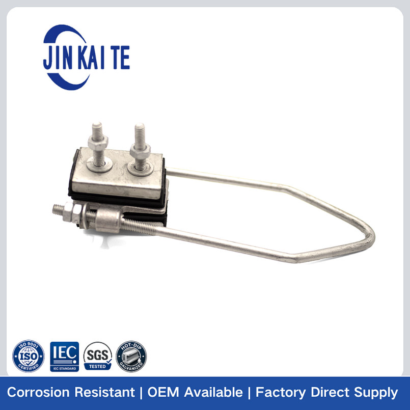 Abrazadera de anclaje abrazadera de tensión Jns-1 abrazadera de aleación de aluminio tipo C con anillo de puesta a tierra para 1kv