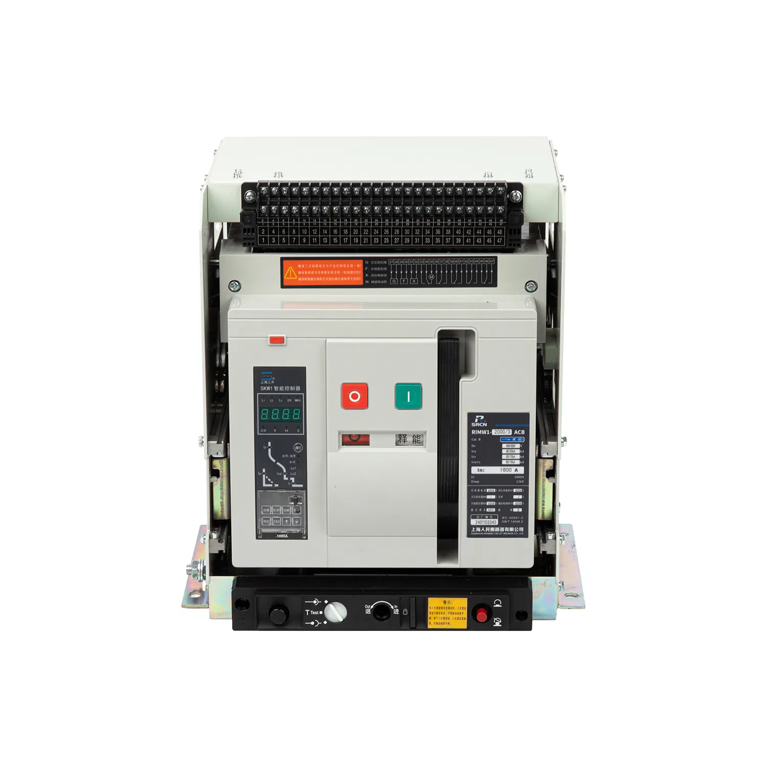 Interruptor Automático Universal Inteligente Rimw1-2000 3p/4p 630A 800A 1000A Interruptor Automático Eléctrico Protección de Circuito