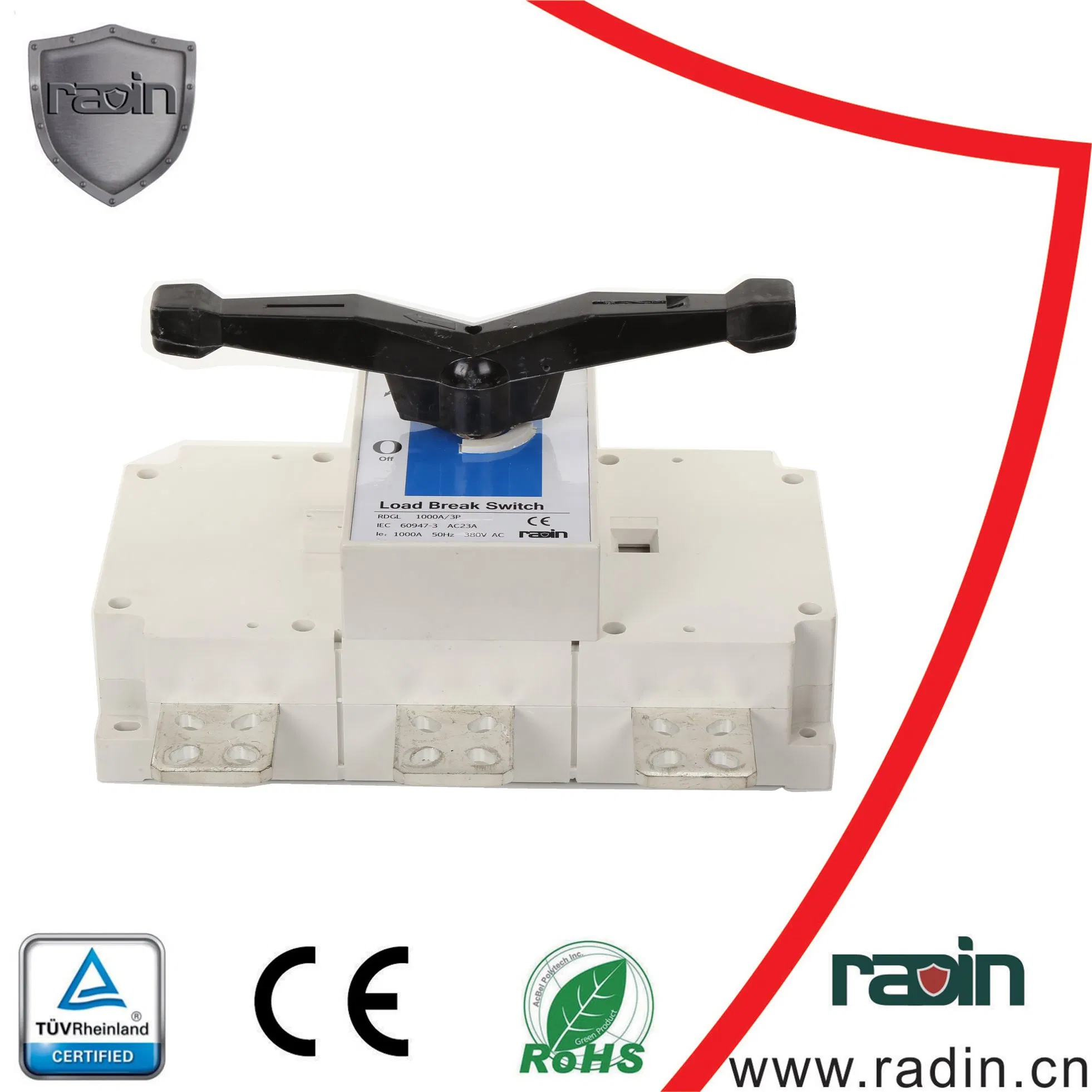 Interruptor de aislamiento de la serie Rdgl, interruptor de carga, interruptor desconector