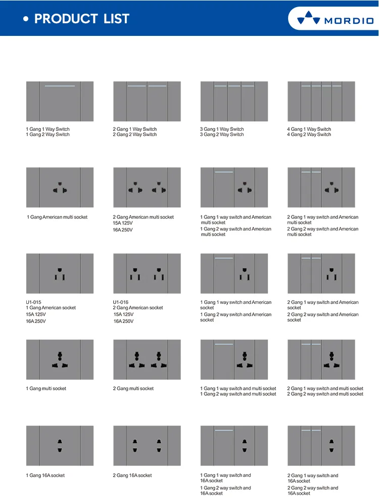 Enchufes y tomas de pared de alta calidad