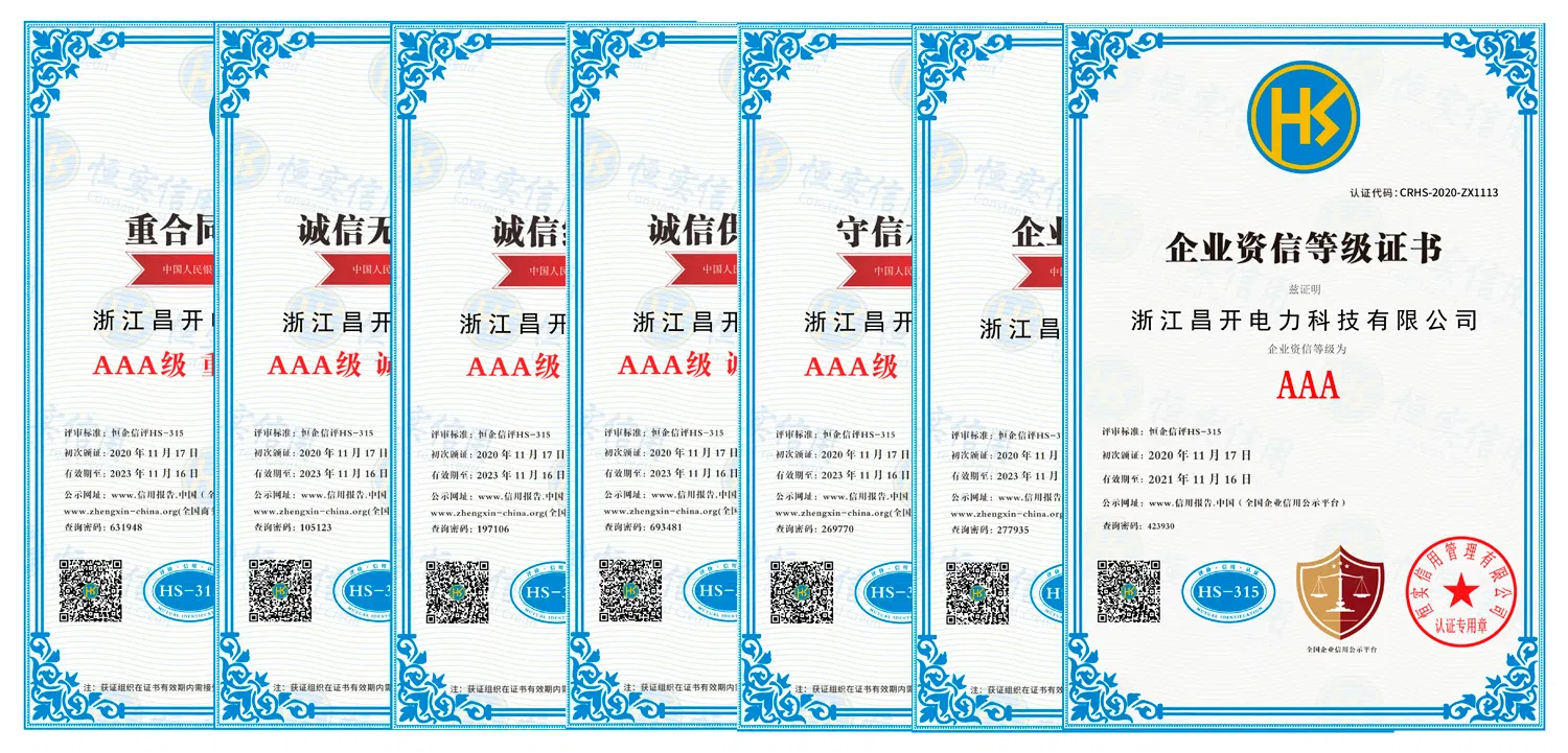Certificados oficiales de conformidad y calidad