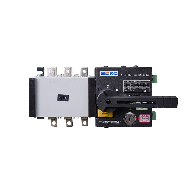Interruptor de transferencia automática de doble alimentación trifásico para uso industrial