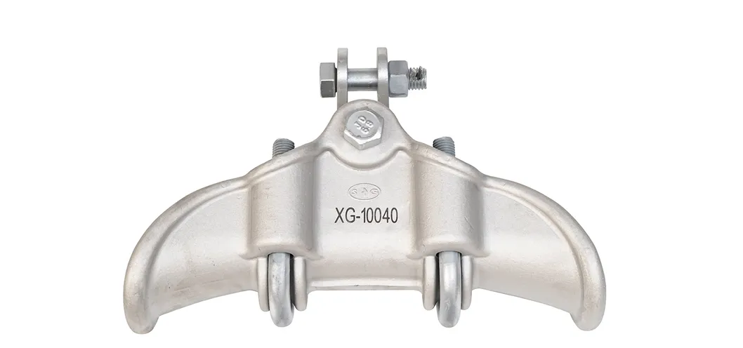 Abrazadera de suspensión de aluminio tipo Xg para línea de transmisión eléctrica aérea