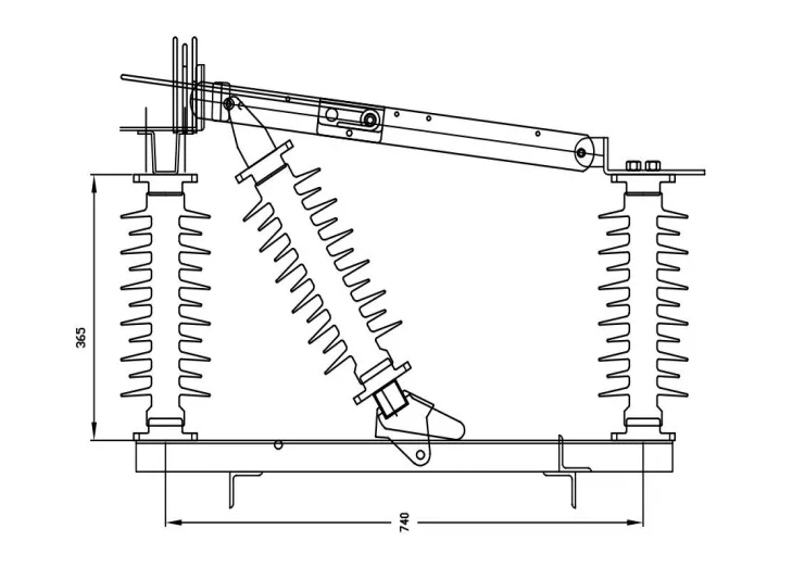 Componentes del interruptor de desconexión manual Iacm