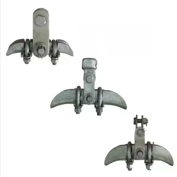 Hardware de línea de estampado galvanizado Xgu, abrazadera de suspensión con clevis