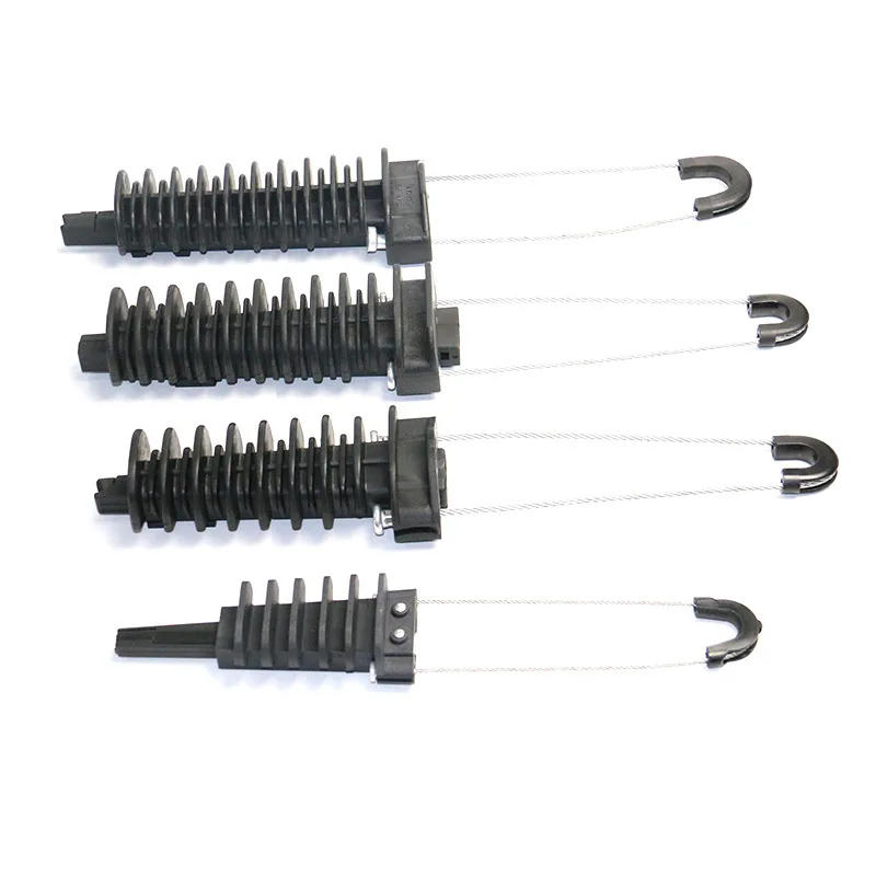 Conector de abrazadera de aislamiento de tensión de suspensión de cable versátil