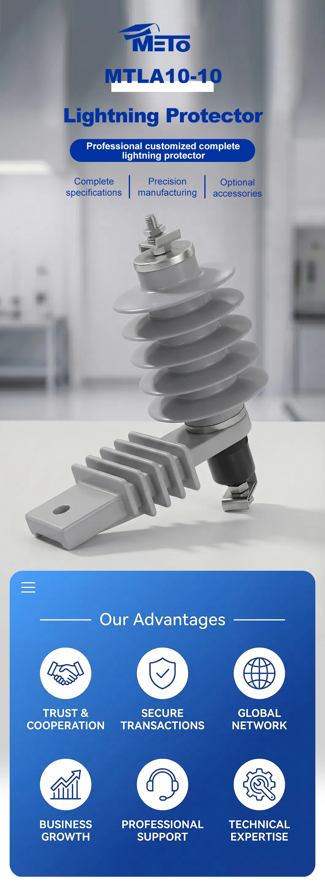 Protector contra rayos para sistemas fotovoltaicos