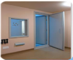 Sala de audiometría aislada de sonido de alta calidad