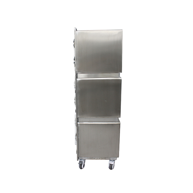 Clásico Veterinario 304 Jaula de Acero Inoxidable para Gatos y Animales Pequeños 3-Level Diseño de Construcción con Cerradura Área de Baño Aislada