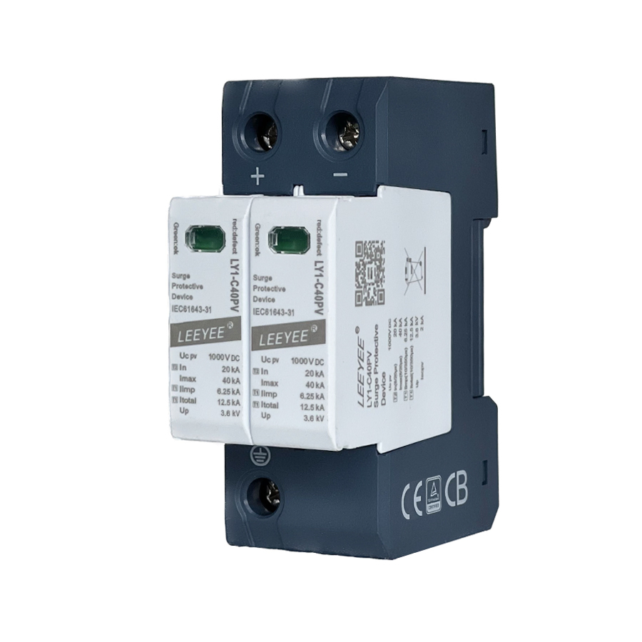 2p 3p 40ka 1000V Dispositivo de Protección contra Sobretensiones DC Solar SPD para Protección contra Rayos