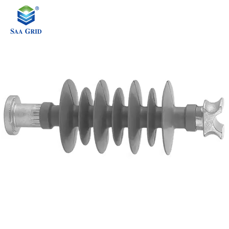 IEC61109 Polímero 11kv 15kv 24kv 33kv Línea de distribución de goma de silicona brazo cruzado aislador de tipo pin polimérico
