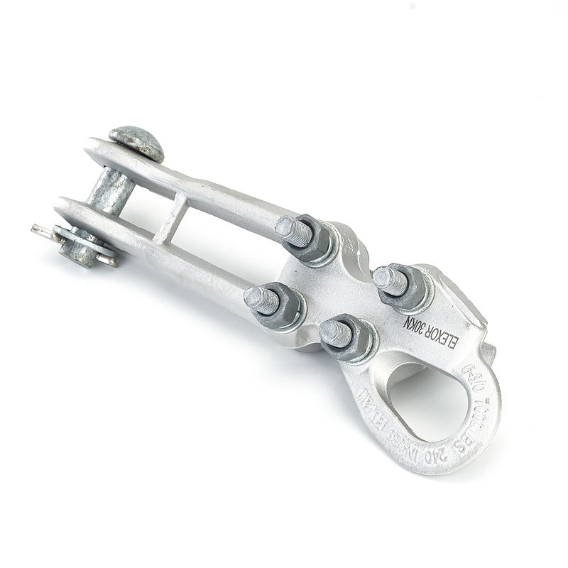 Accesorios de cable, socket de acero galvanizado y grillete, abrazadera de tensión de línea recta de aluminio