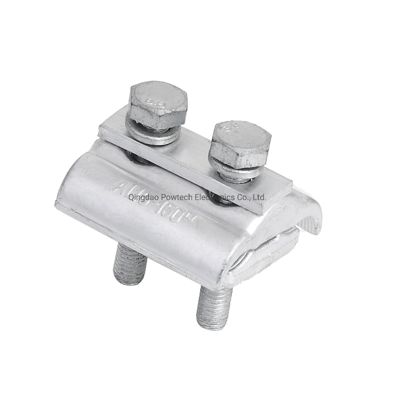 Abrazadera de aluminio con conector de ranura paralela de cobre para cable de aluminio
