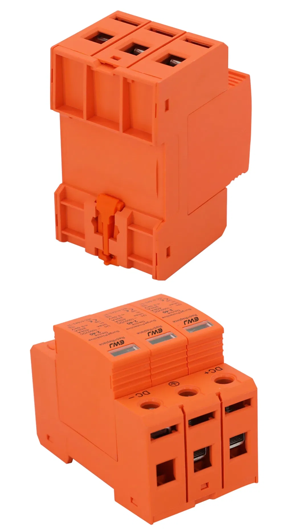 Sistema Solar Certificado CE T2 10-20ka 230V Protector de Sobretensión de CA 1p+N Dispositivo de Pararrayos de Baja Tensión Protección contra Rayos