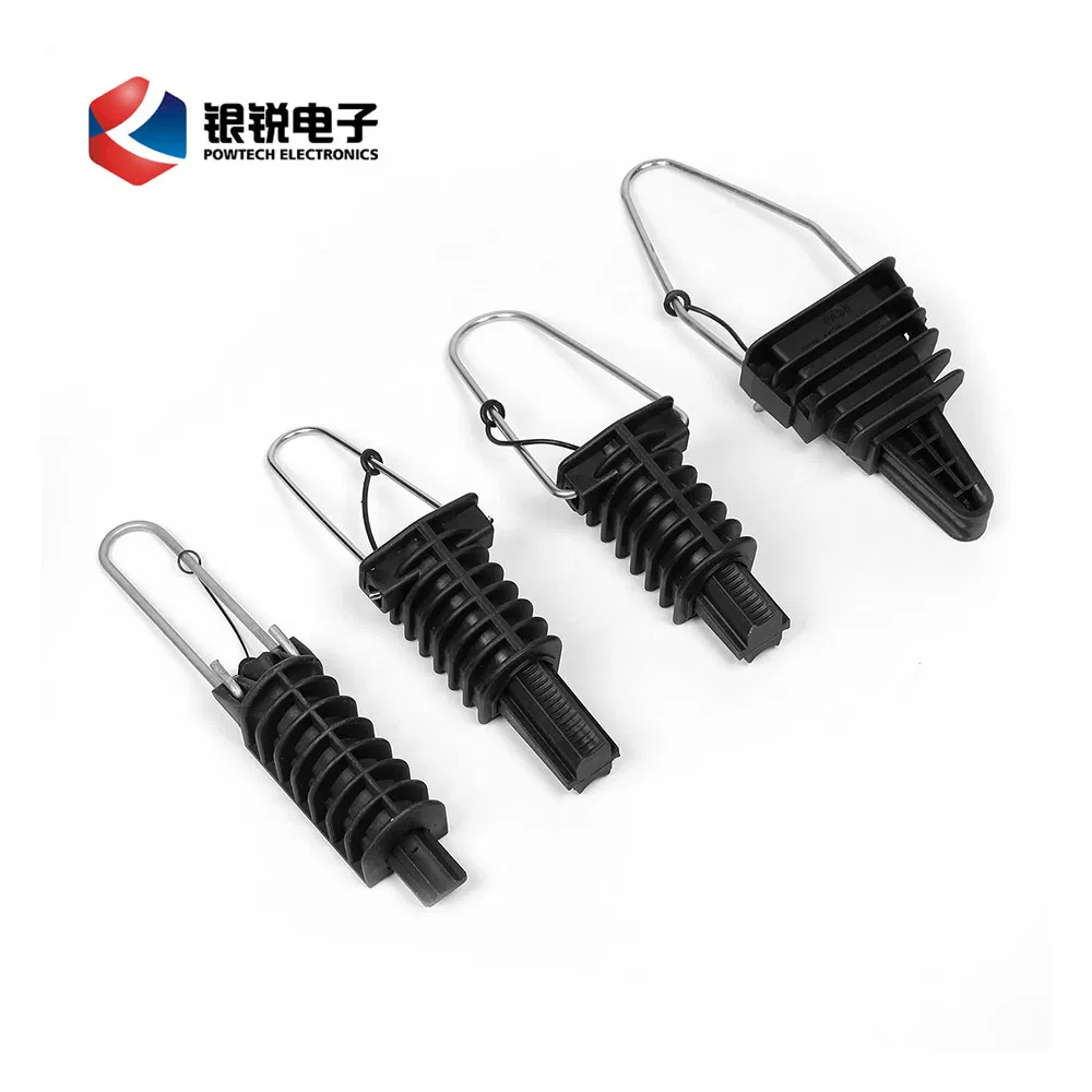 Abrazadera de aleación de aluminio, abrazadera de plástico para cable ABC como abrazadera de anclaje de tensión