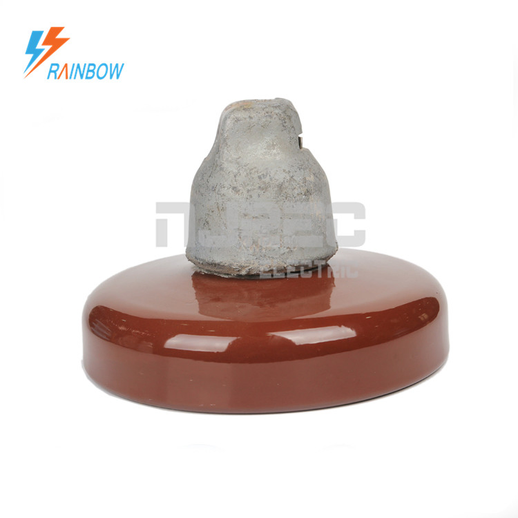 Soporte en D/ Hierro en D/ Estante con aislador de cerámica de porcelana