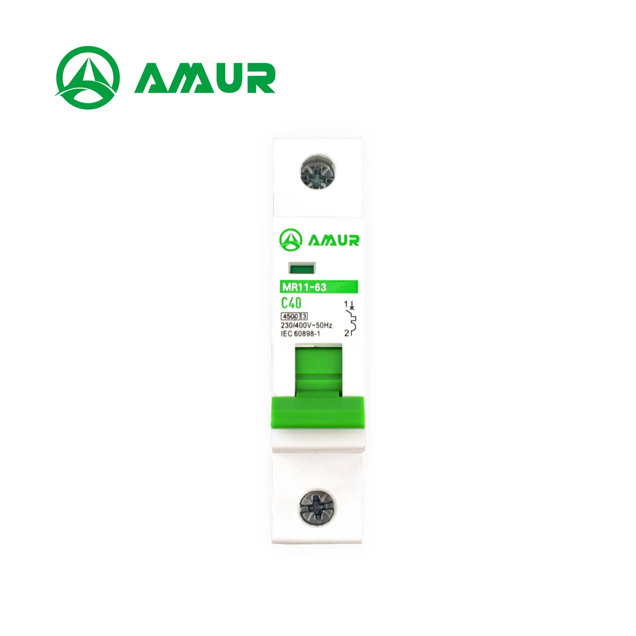 Protección contra sobrecarga del interruptor automático Amur Mini 1p MCB eléctrico AC 230V