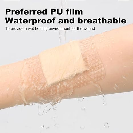 Silicone Foam Dressing with Border Waterproof Wound Dressing for Wound Care