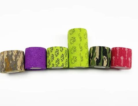 Customized Multi-Color Elastic Medical Self Adhesive Cohesive Bandage for Pets Protection