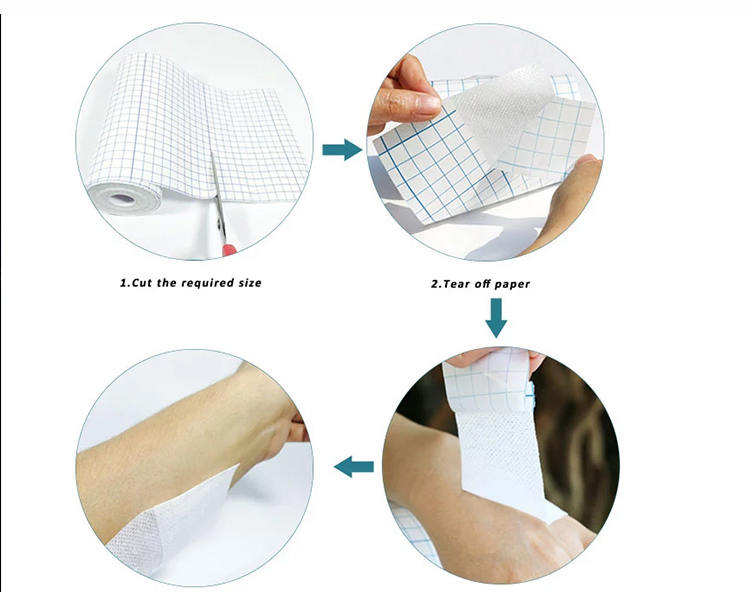 Adhesive Waterproof Bandage Cover Transparent Stretch Bandage Film Dressing