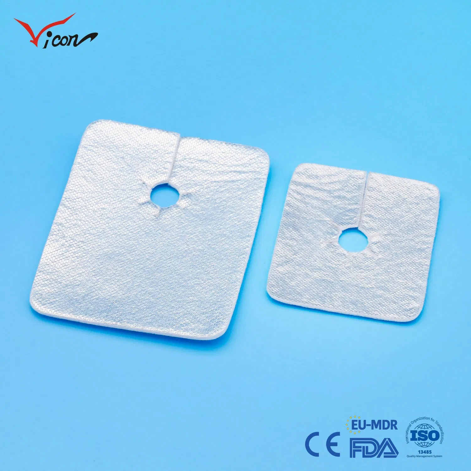China OEM ODM ISO Approved Adhesive Wound Transparent Film Antibacterial Aluminized Tracheostomy Dressing