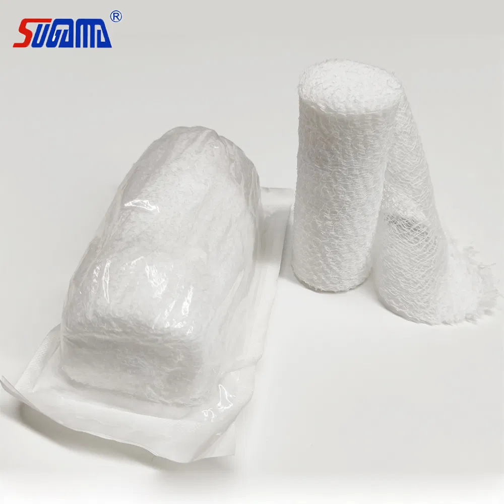 High Absorbent Sterile Fluff Krinkle Gauze Roll Bandage