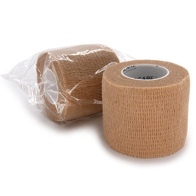 Hospital Grade Class 1 Sports Wound Support Compressed Dressing Custom Print Colored Self Adhesive Vet Wrap Bandage