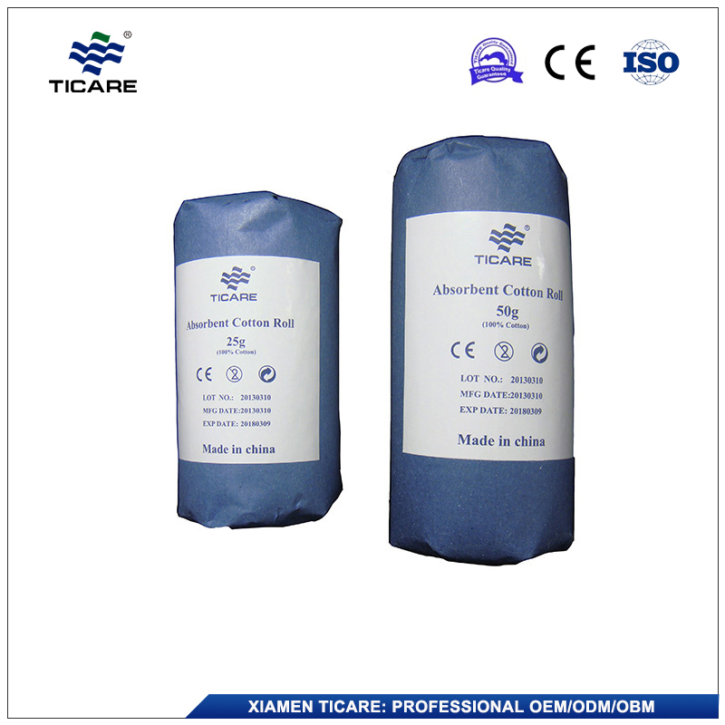 Soft Medical Surgical Dressing First Aid Sterilized Absorbent Cotton Roll 50g 200g 500g 1000g