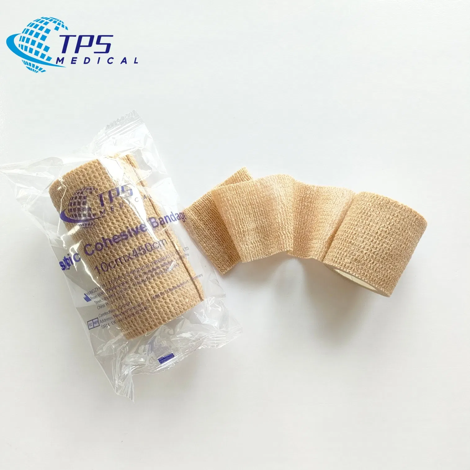 Vet's Animal Elastic Bandage Non Woven Cohesive Bandage Flexible Self-Adhesive Wrap Tape for Dog Horse Pets with ISO CE FDA