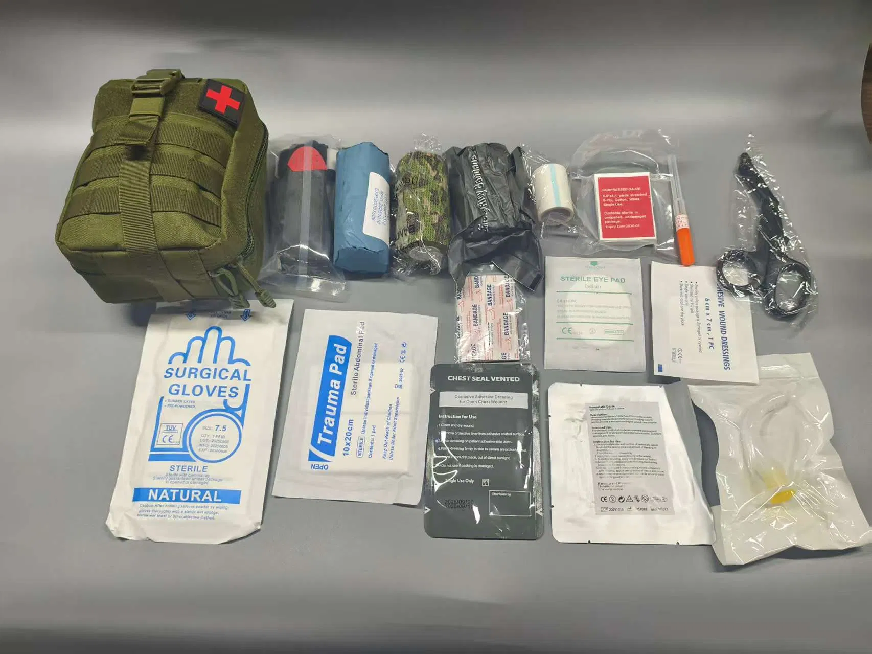 Hot Sale Outdoor with Bandage, Gauze, Tourniquet Easy Use Ifak First Aid Kit