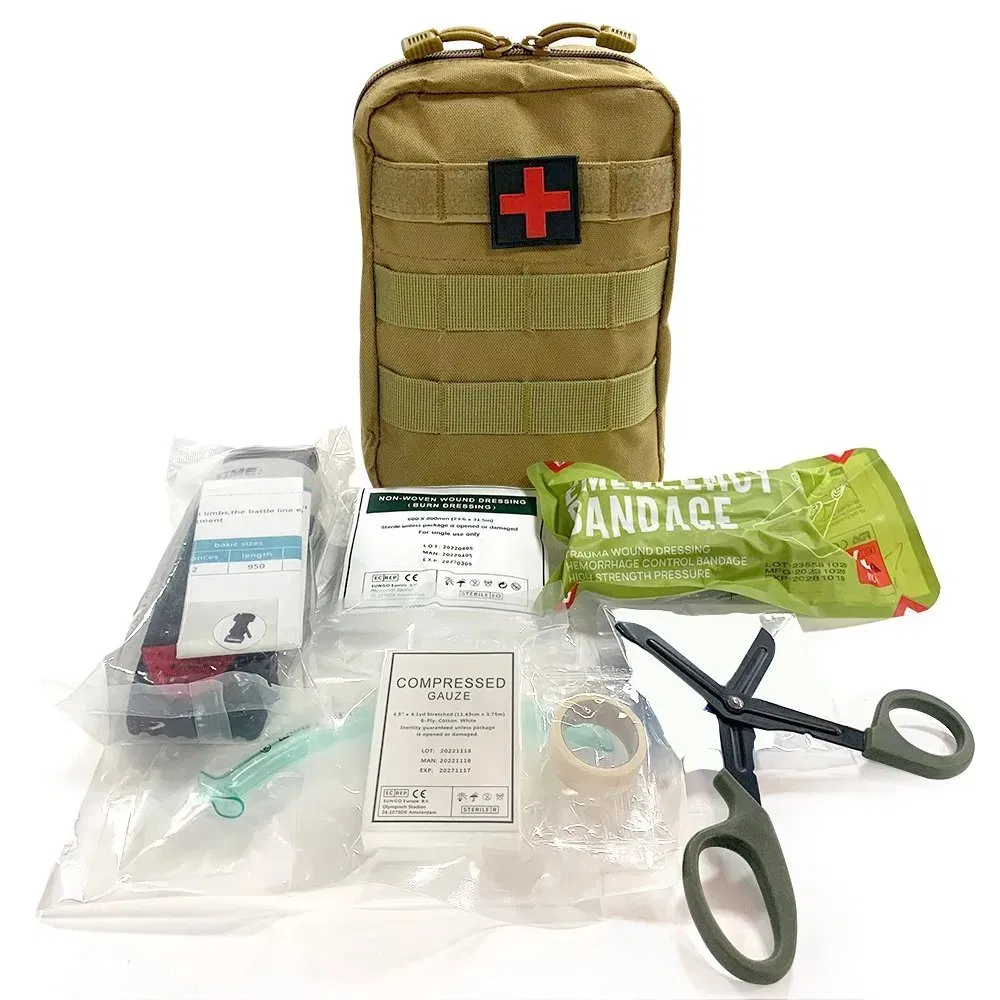 First Aid Kit with Emergency Bandage CPR Mask for Outdoor Survival Wholesale