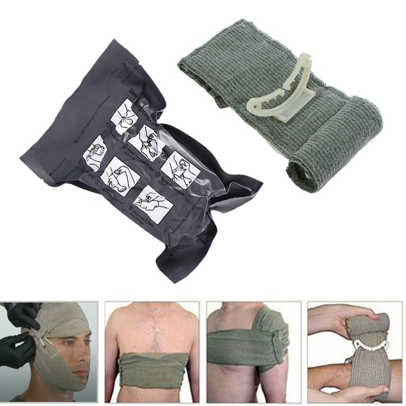 Approval Wholesales 10cm High Strength Compression Emergency Wound Dressing Bandage Israeli Trauma Bandage