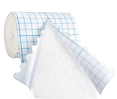 Disposable Medical Surgical Fabric PU Film Medical Fix Roll Non-Woven Adhesive Fabric Absorbent Transparent Surgical Tape Dressing Roll for Wound Care Fixing