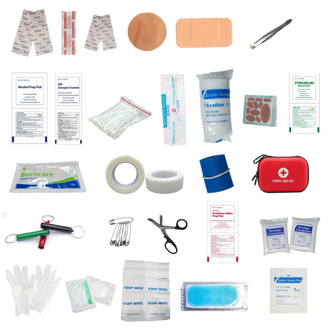 First Aid Box Triangular Bandage Portable Medical Kit First Aid Kit