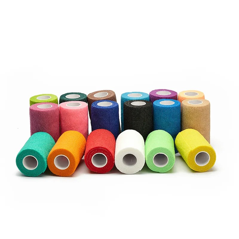 Printed Self Adhesive Elastic Bandage/ Elastic Tape Cohesive Tattoo Self Adehere Grip Cover Wrap