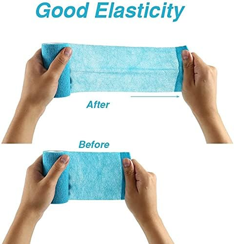 High Quality 4" Elastic Horse Leg Non-Woven Cohesive Bandage Wrap Adhesive Vet Wrap Bandage for Horse Leg Wraps Boots Pet