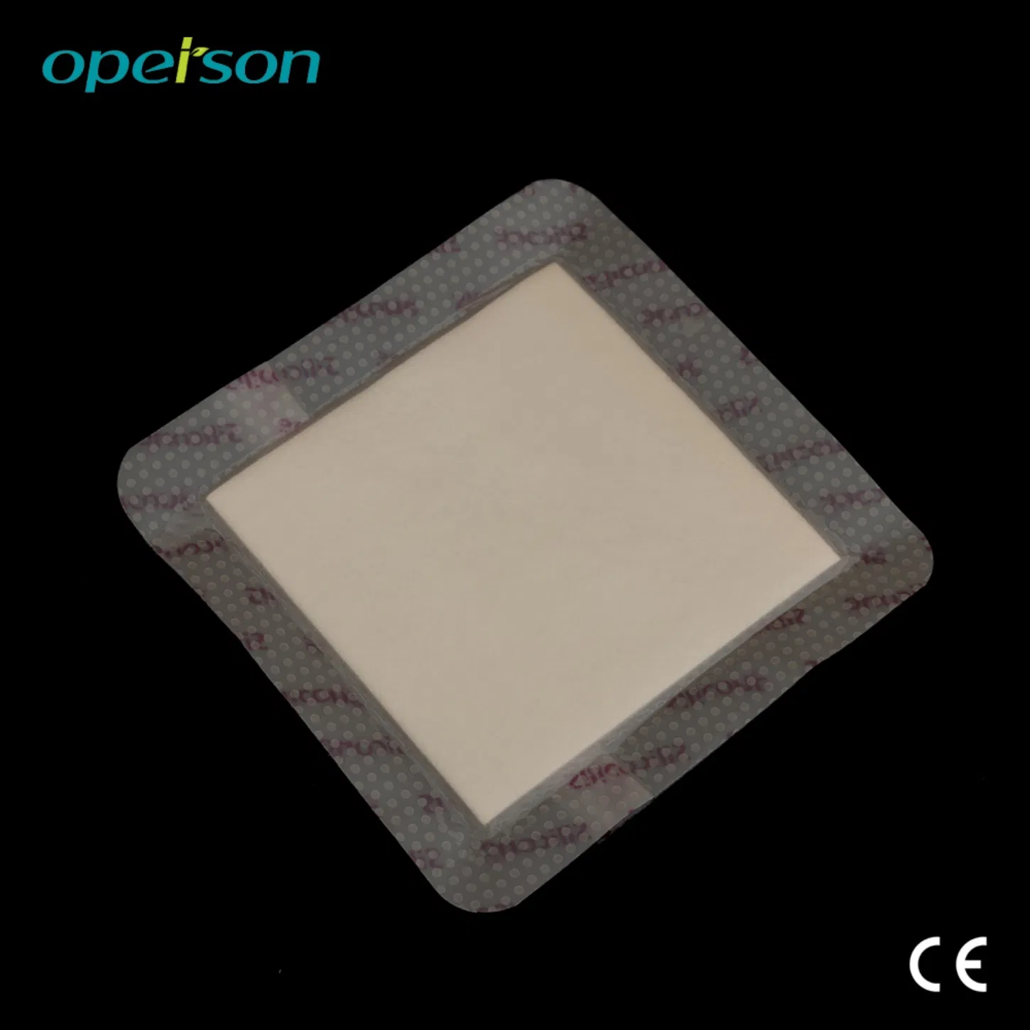 Leaves No Residue Biomimetic Matrix Antibacterial Medical Care Foam Wound Dressing