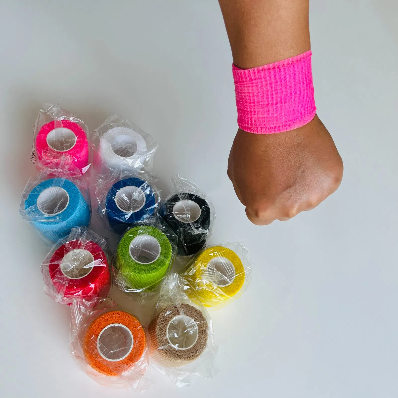 Sports Self Adhesive Bandage Vet Wraps Tape Finger Joints Pet Elastic Bandage