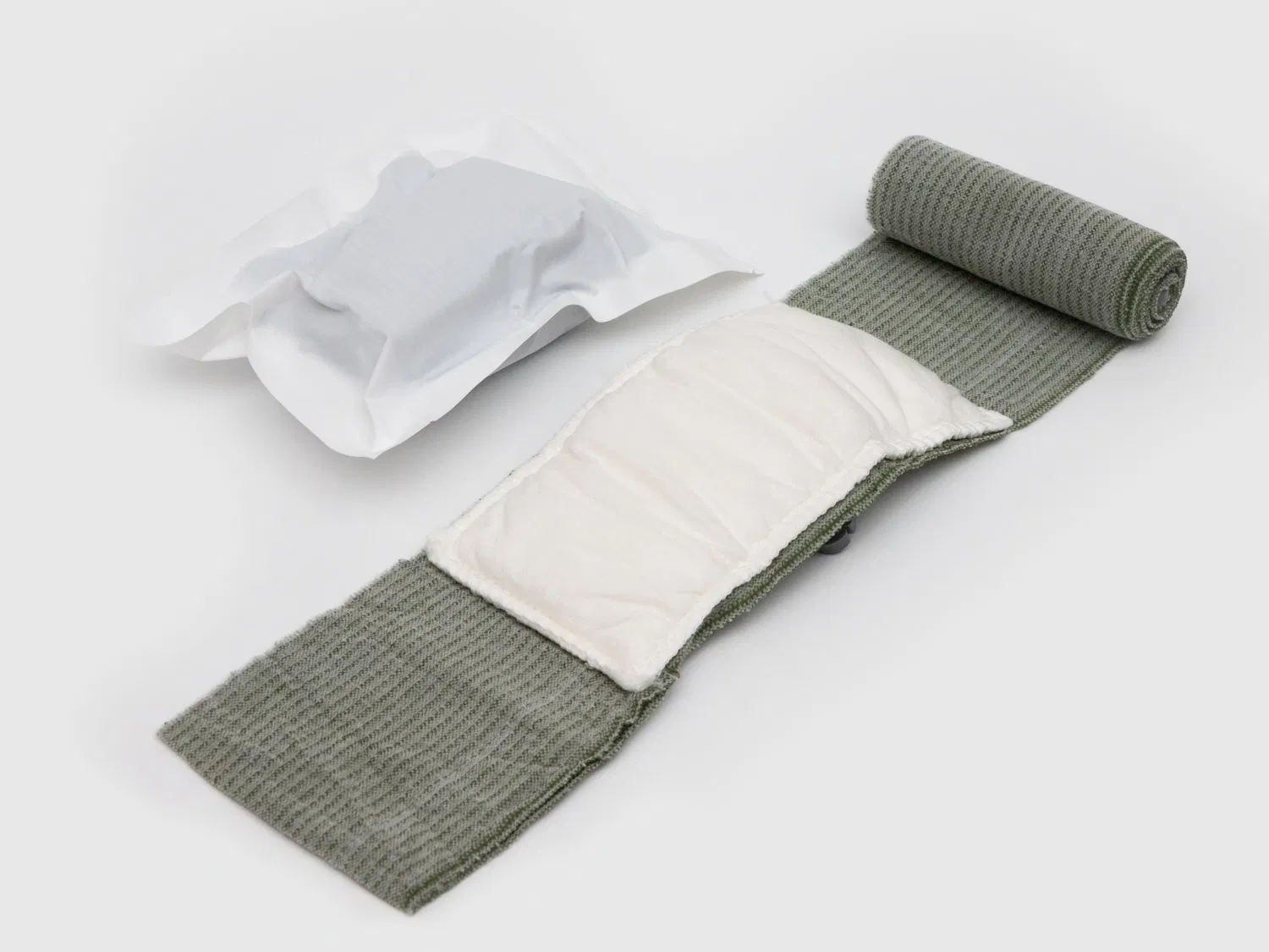 Emergency First Aid Kit with Absorbent Pad and Gauze Bandage