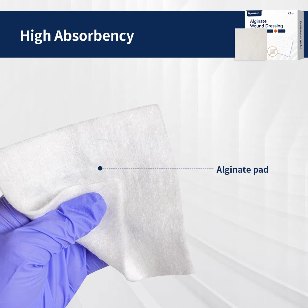 Self-Adhesive Medical Antibacterial Wound Dressing Calcium Alginate Dressing with Silver Antimicrobial Wound Care Dressing