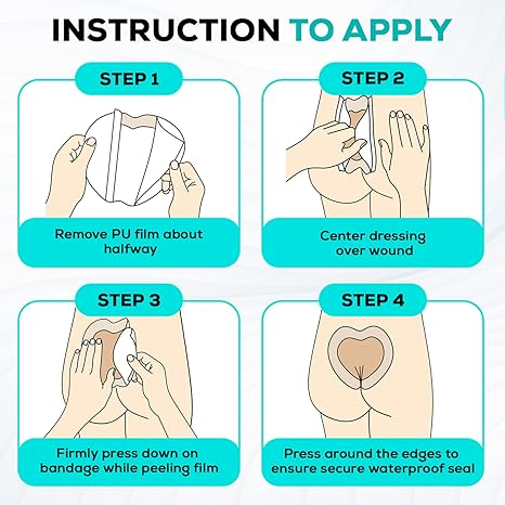 Silicone Foam Dressing with Border Waterproof Wound Dressing for Wound Care