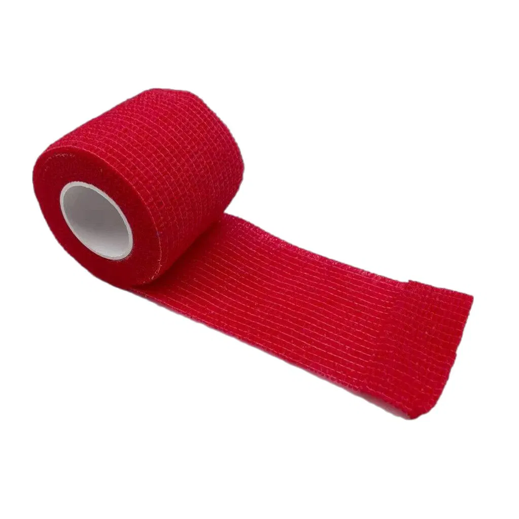 Top Quality Medical First Aid Strapping Elastic Self Adhesive Cohesive Crepe Gauze White Color Bandage