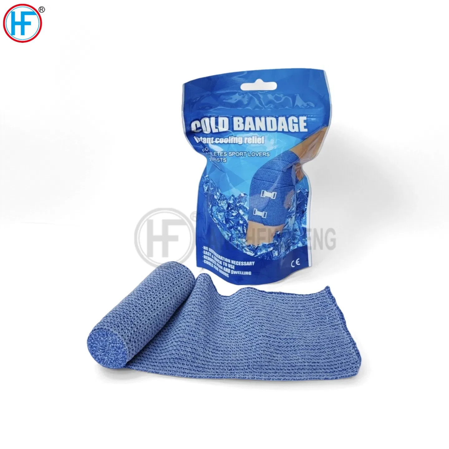 Mdr CE Hf E017.5cmx4m Popular Fastcare Relief Pain Compression Elastic Sport Ice Bandage