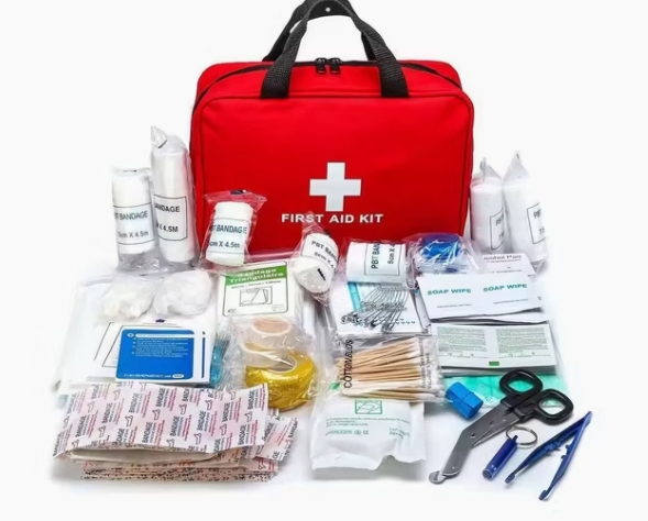 First Aid Kit with Elastic Bandage and Long-Lasting Compact Lightweight Design