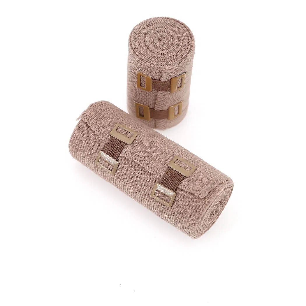 Medical Economic High Compression Latex/Latex-Free 5cm/7.5cm/10cm/15cm High Elastic Bandage with CE/ISO