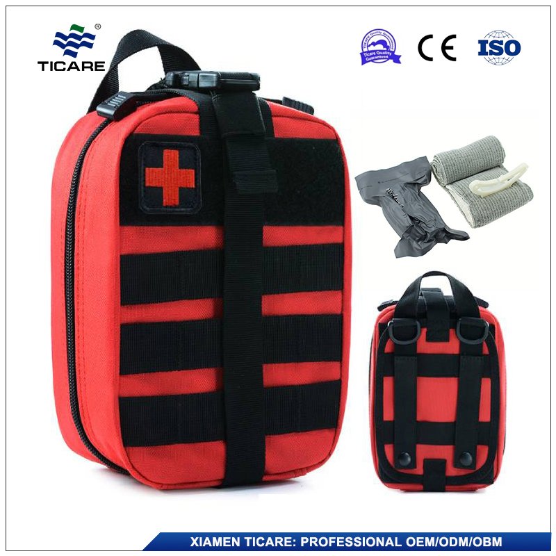 First Aid Health Kit Items Basic Wound Dressing Tactical Trauma Bag with Isreali Bandage